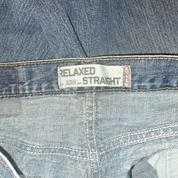 Levi Strauss Mens Blue Jeans 31x32 Relaxed Straight - Picture 4 of 6